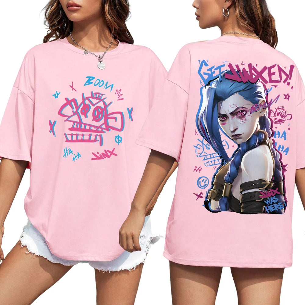 Arcane Jinx Graphic Print Casual T-Shirt