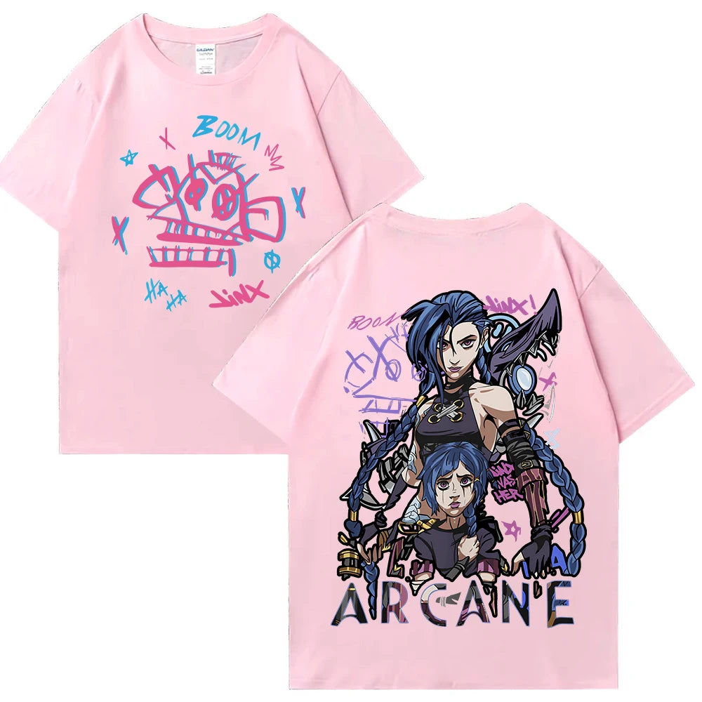 Arcane Jinx Graphic Print Casual T-Shirt