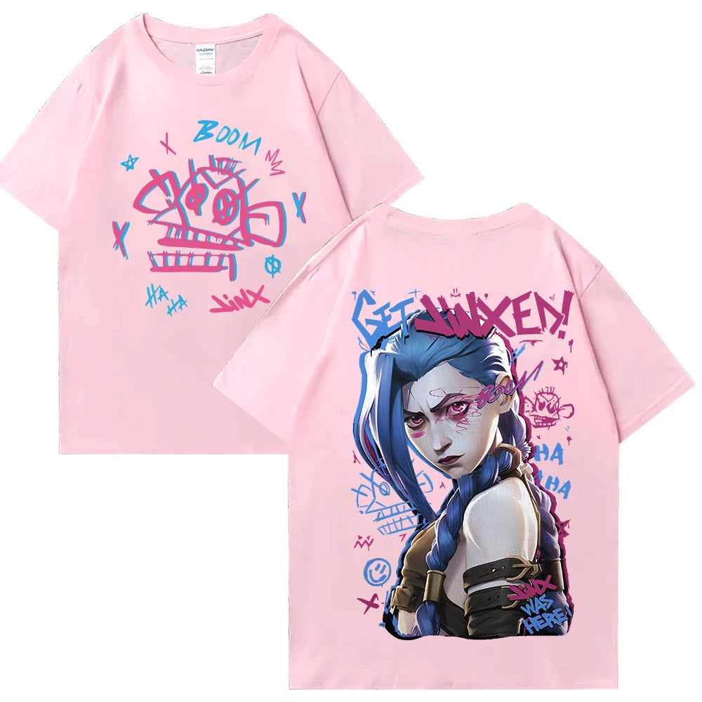 Arcane Jinx Graphic Print Casual T-Shirt