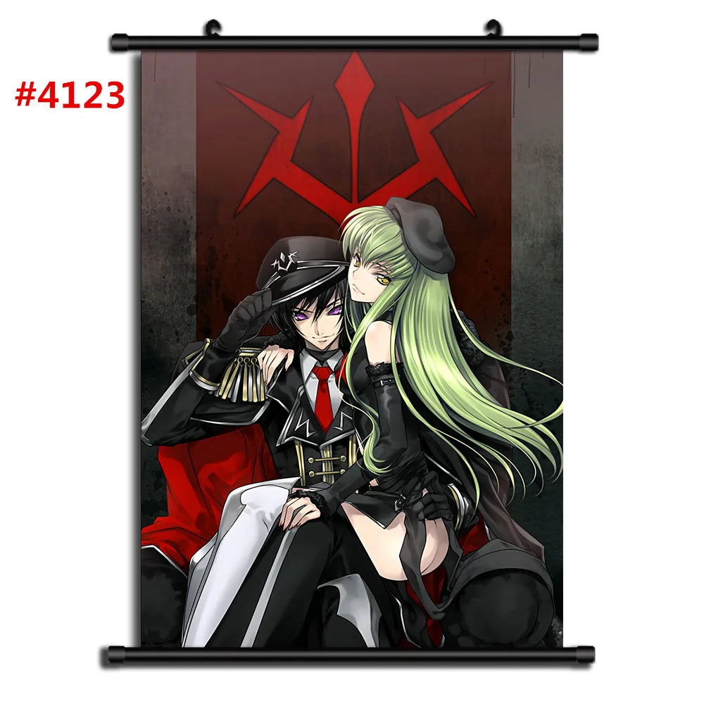 CODE GEASS Anime Manga Retro Poster Canvas Wall Art