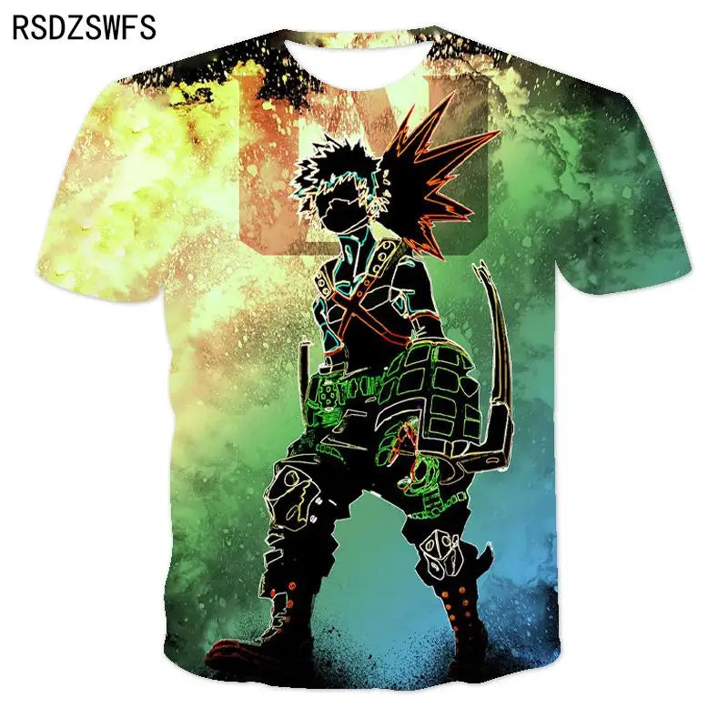 My Hero Academia 3D Print Anime T-Shirt for All Ages