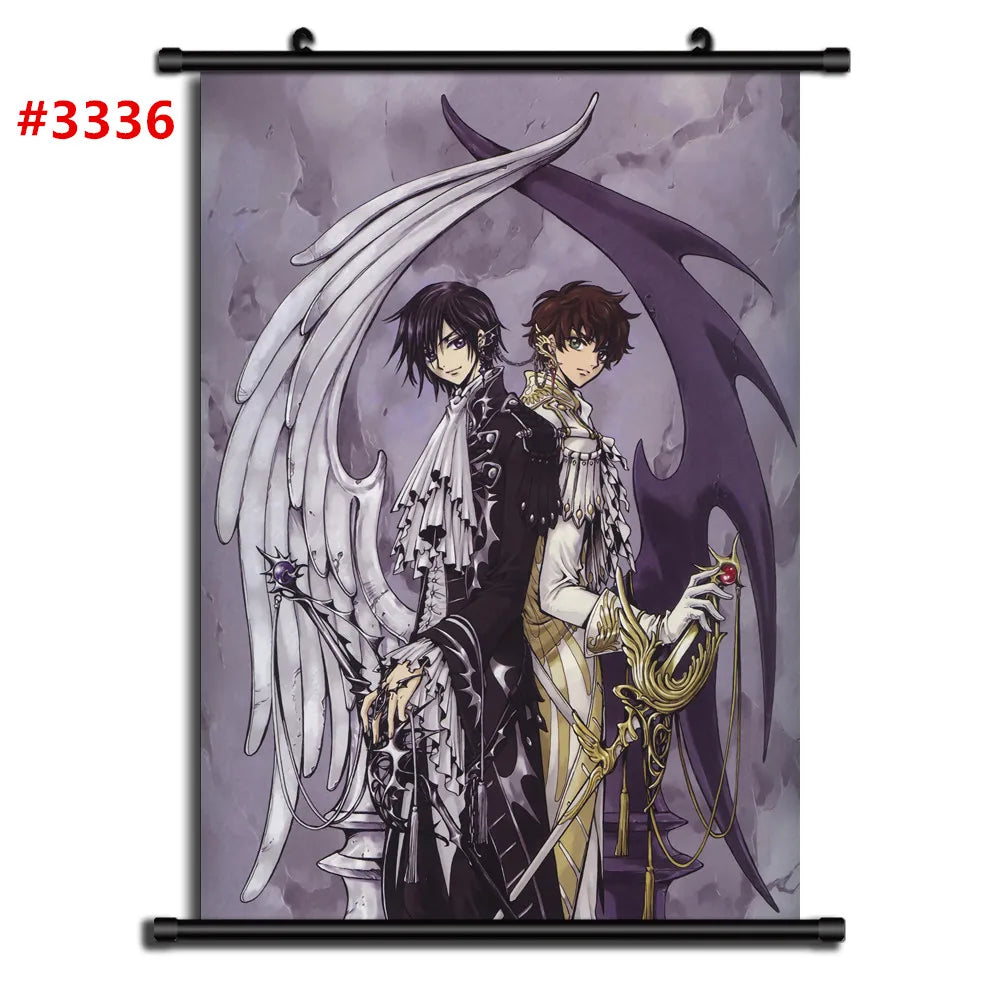 CODE GEASS Anime Manga Retro Poster Canvas Wall Art