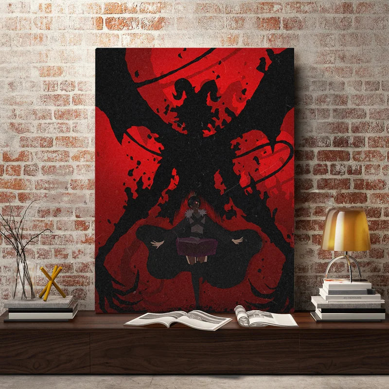 Black Clover Animation Figure Canvas Poster - Modern Home Decor