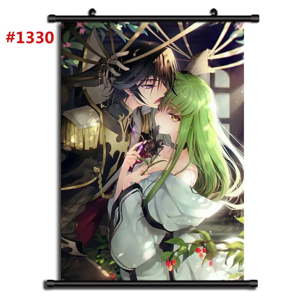 CODE GEASS Anime Manga Retro Poster Canvas Wall Art