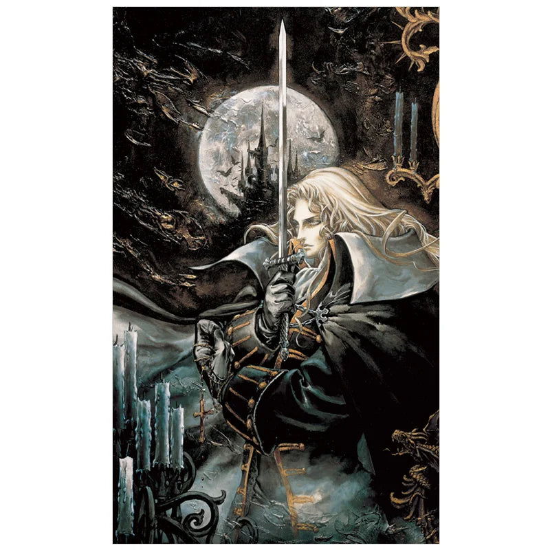 Castlevania Anime Poster - Leon Belmont & Alucard