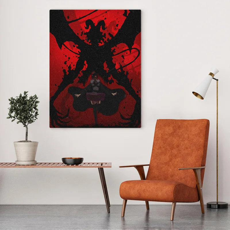 Black Clover Animation Figure Canvas Poster - Modern Home Decor