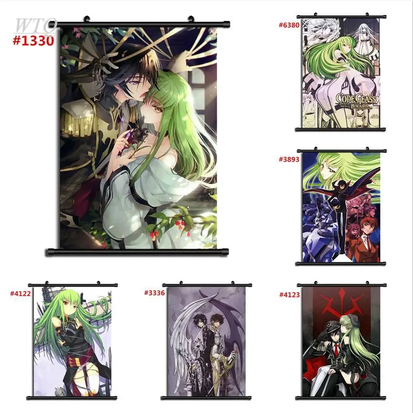 CODE GEASS Anime Manga Retro Poster Canvas Wall Art