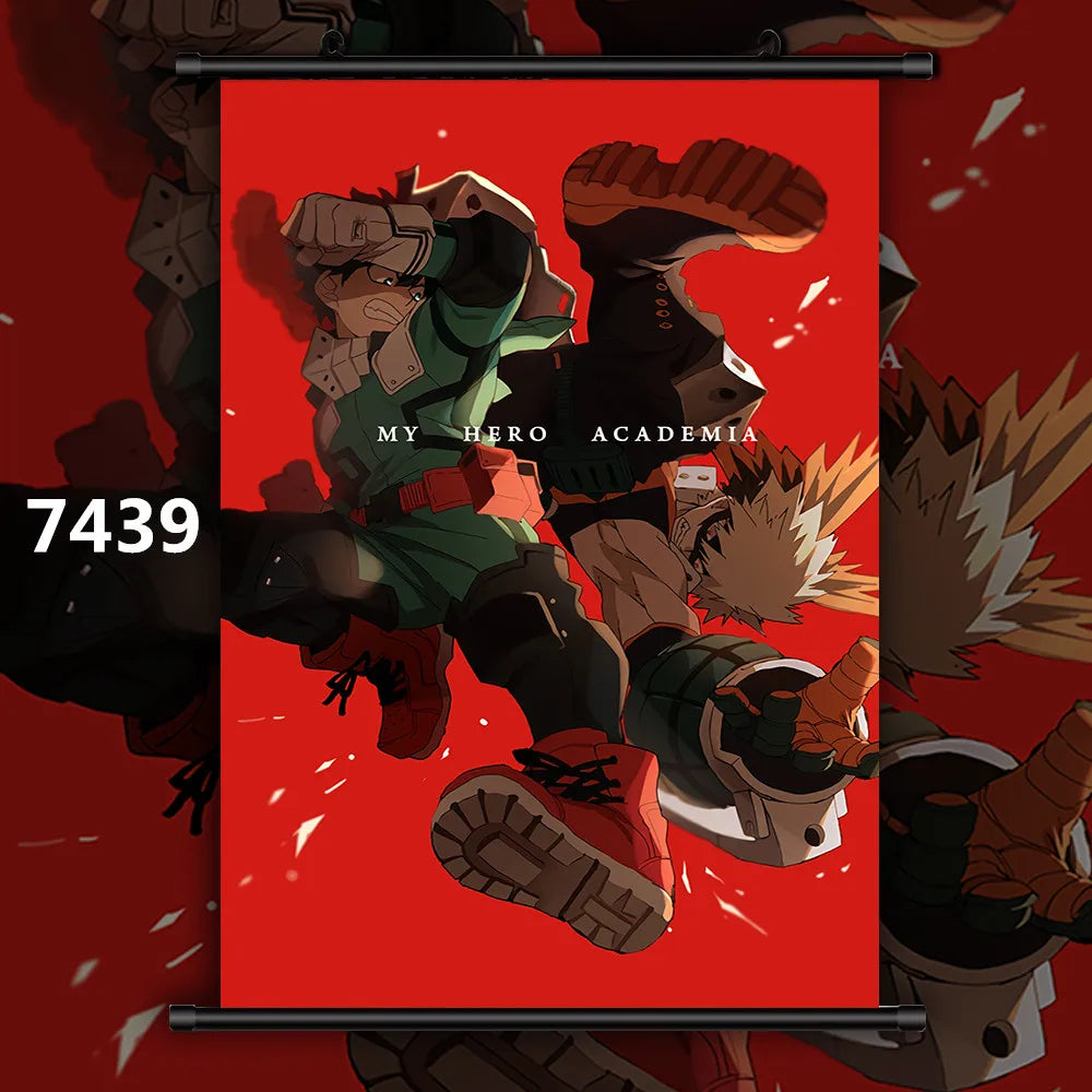 My Hero Academia Bakugou & Shoto Canvas Poster Art