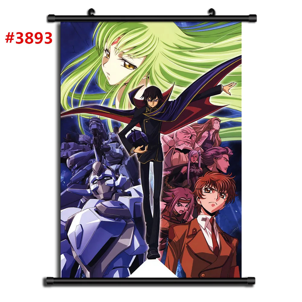 CODE GEASS Anime Manga Retro Poster Canvas Wall Art