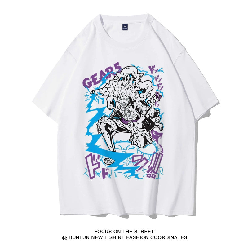 Lufei Five-Gear Apollo NICKA Cartoon Anime T-Shirt