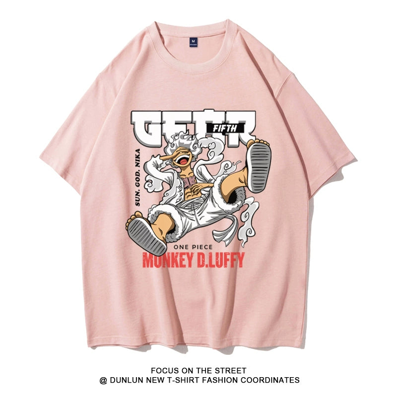 Lufei Five-Gear Apollo NICKA Cartoon Anime T-Shirt