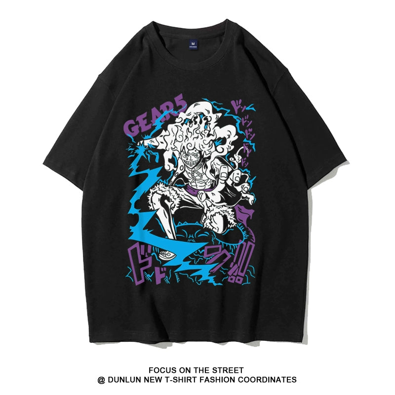 Lufei Five-Gear Apollo NICKA Cartoon Anime T-Shirt