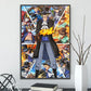 Anime ONE PIECE Self-Adhesive Poster - Sanji, Zoro, Luffy & Nami