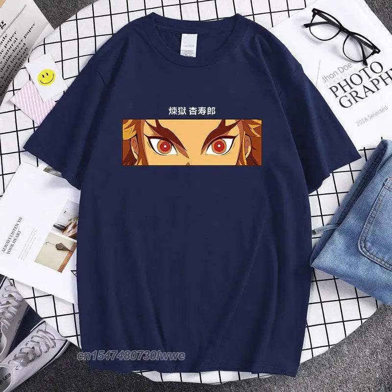 Demon Slayer Kyojuro Rengoku T-Shirt - Hip Hop Design