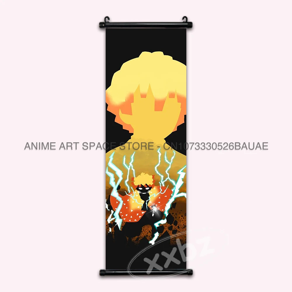 Demon Slayer Tomioka Giyuu Hanging Wall Art Scroll