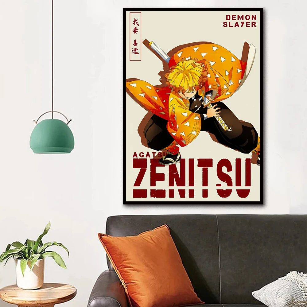 Anime Demon Slayer Canvas Poster - Tanjirou & Nezuko Wall Art