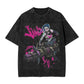 Harajuku Style Caitlyn Arcane Printed T-Shirt