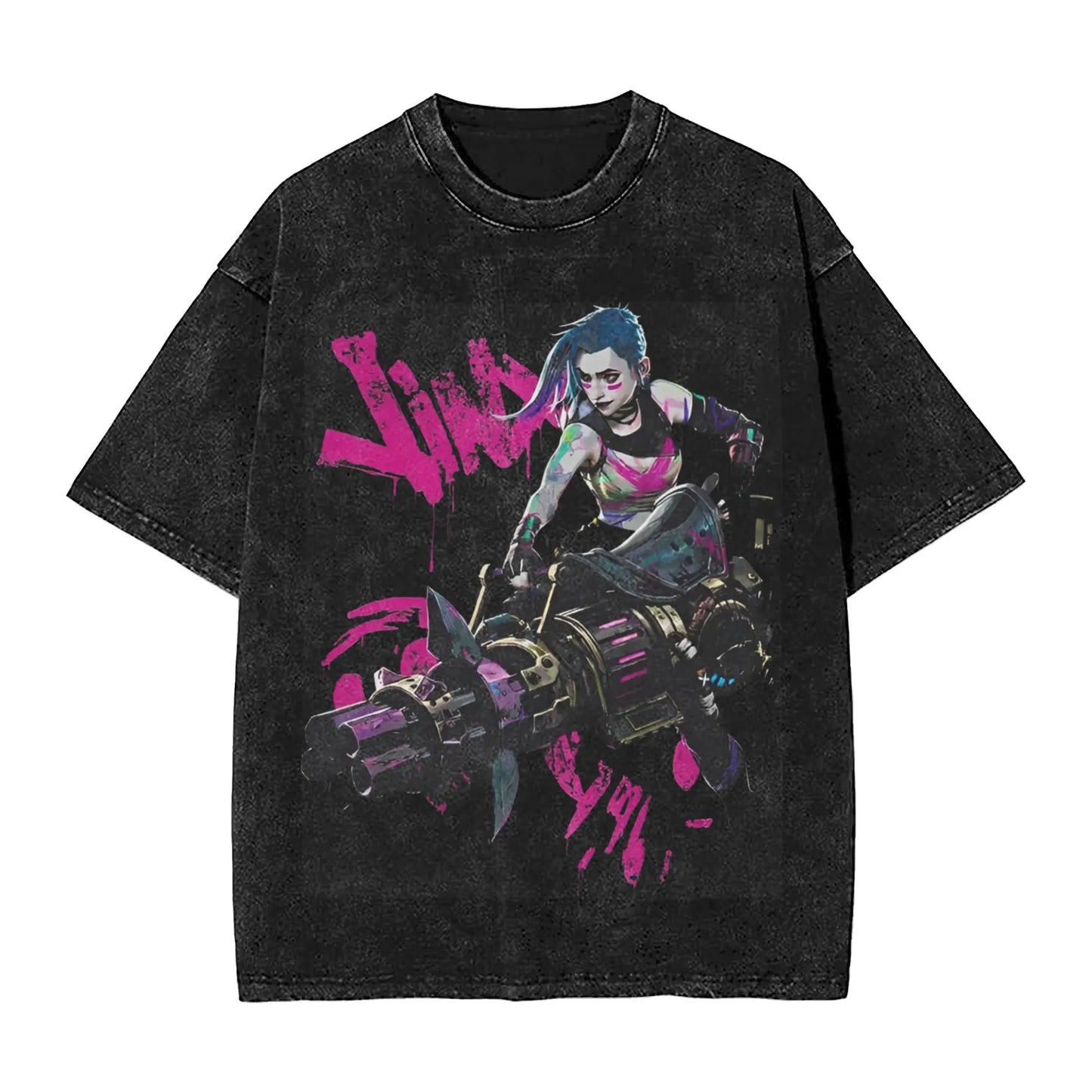 Harajuku Style Caitlyn Arcane Printed T-Shirt