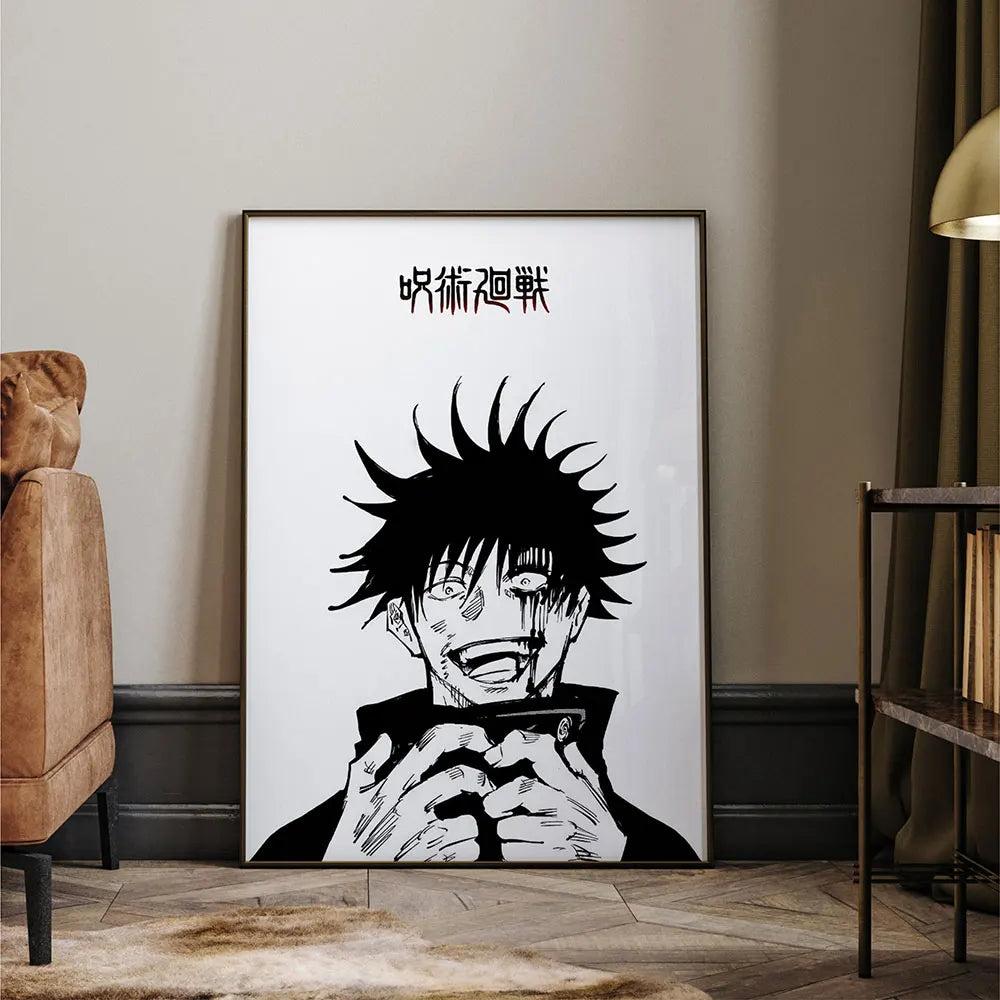 Jujutsu Kaisen Abstract Anime Canvas Art - Kinji Hakari & Satoru Gojo