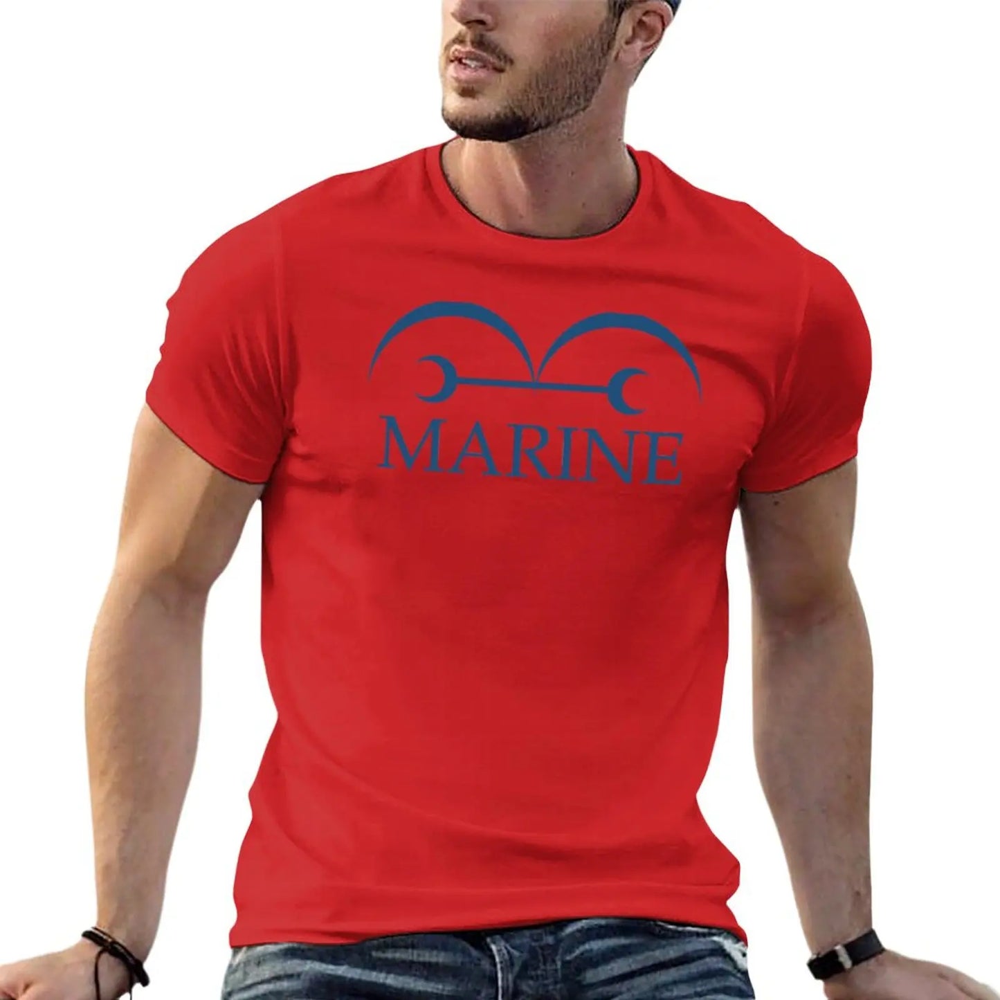 Marine Sports Fan Short Sleeve T-Shirt for Men