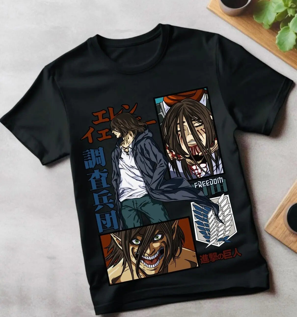 Eren Yeager Attack on Titan T-Shirt - All Sizes