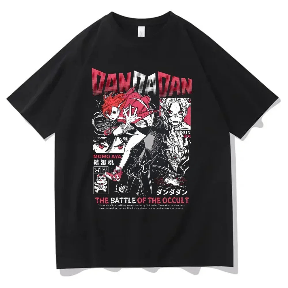 Manga Dandadan Okarun High Quality Cotton T-Shirt for Men