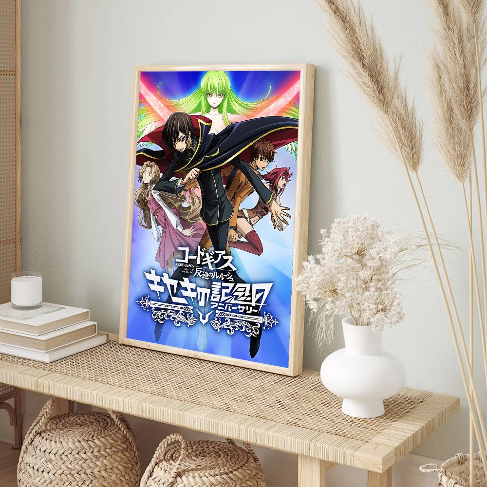 Code Geass Vintage Sticky Poster - Home & Cafe Decor