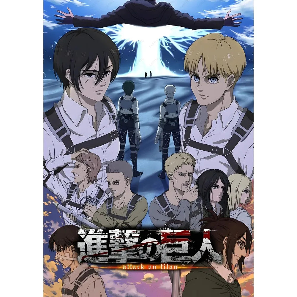 Anime Attack on Titan Poster - Waterproof Wall Art