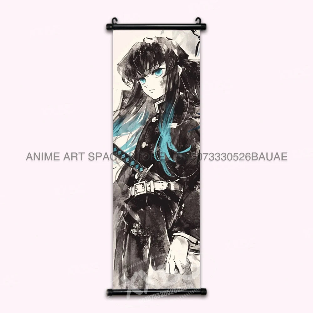 Demon Slayer Rengoku Kyoujurou Canvas Wall Art Scroll