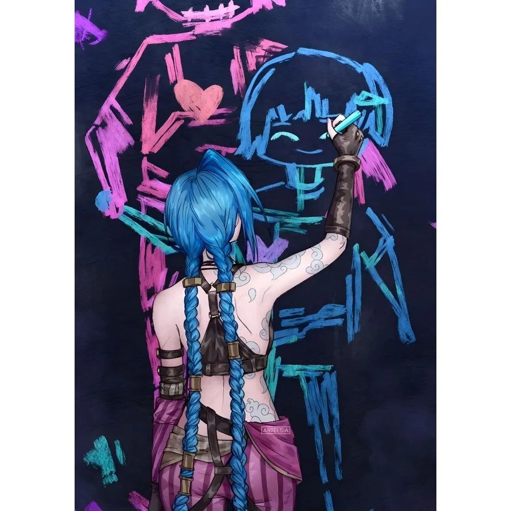 Arcane J-Jinx High-Quality Wall Art Poster