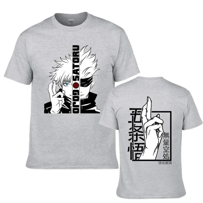 Cool Gojo Satoru Anime Graphic T-Shirt for Men