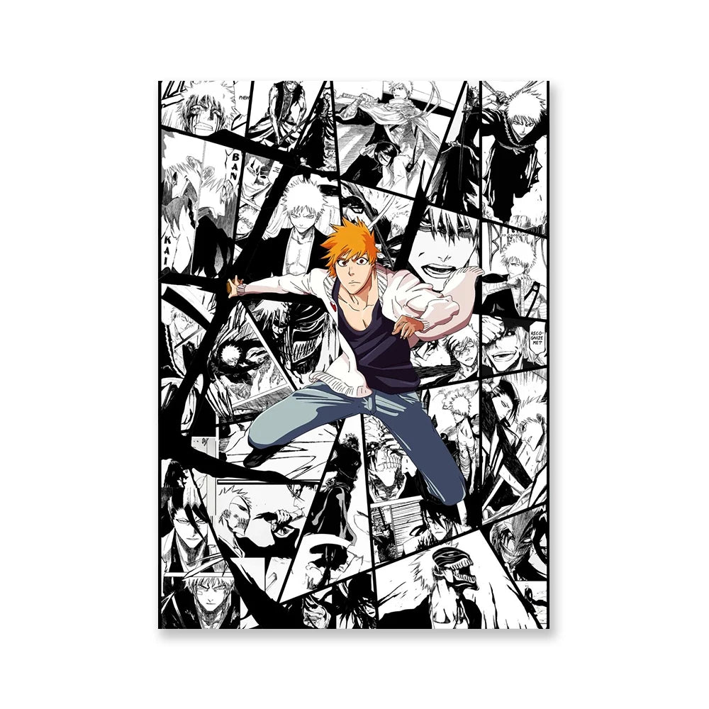 Ichigo Kurosaki Bleach Canvas Wall Art Poster