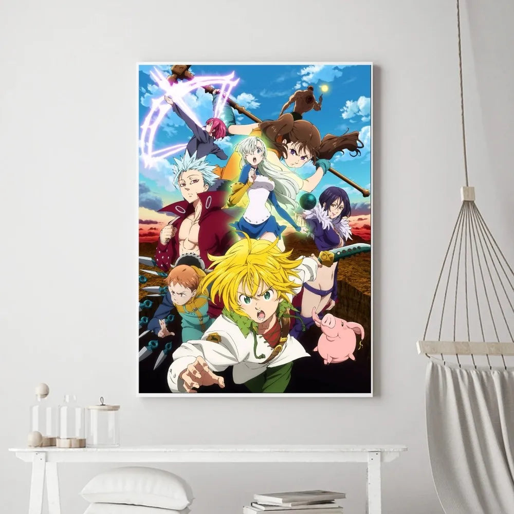 The Seven Deadly Sins Poster Print - Modern Wall Art