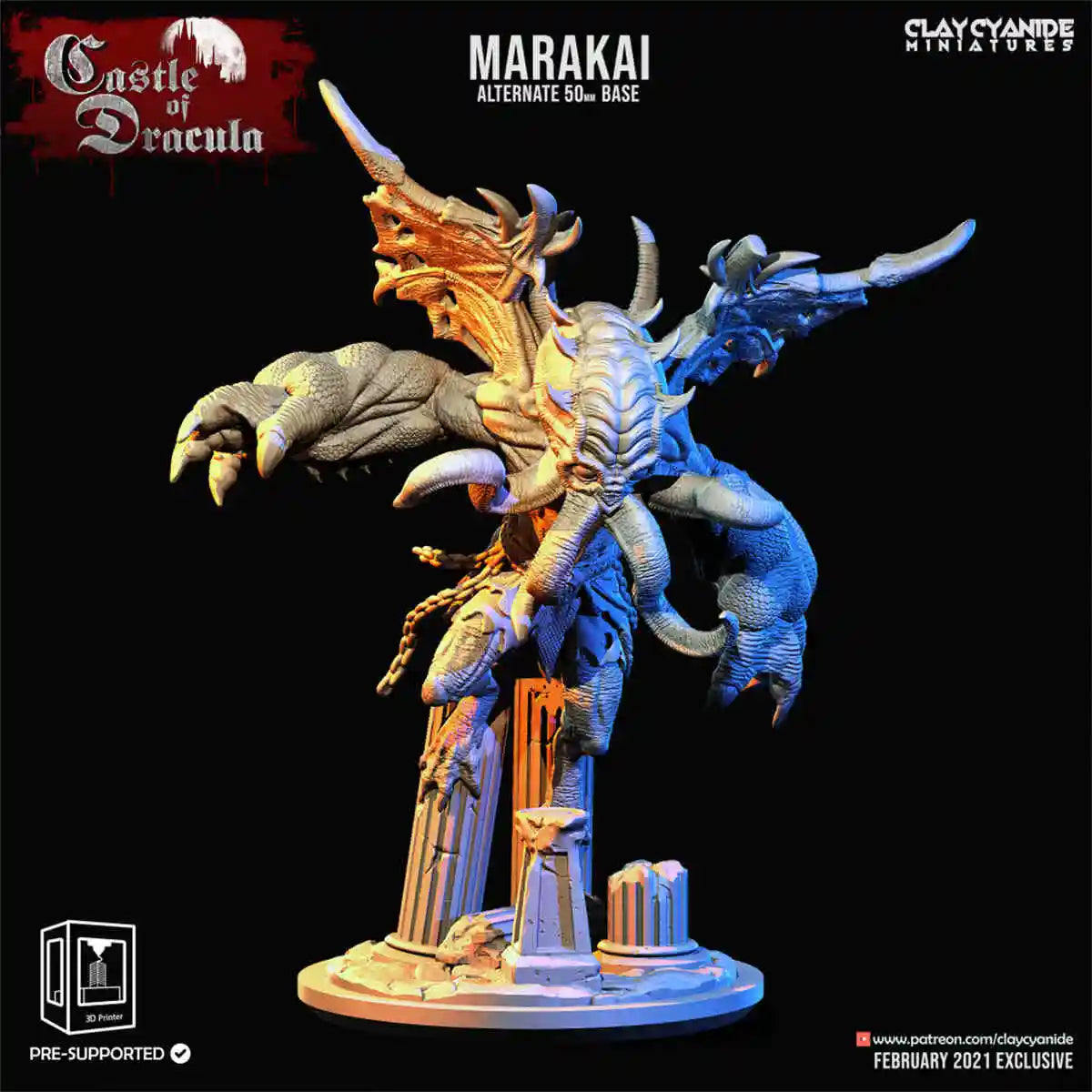 Castlevania DND Running Team Chess Model - Unpainted Resin Figure