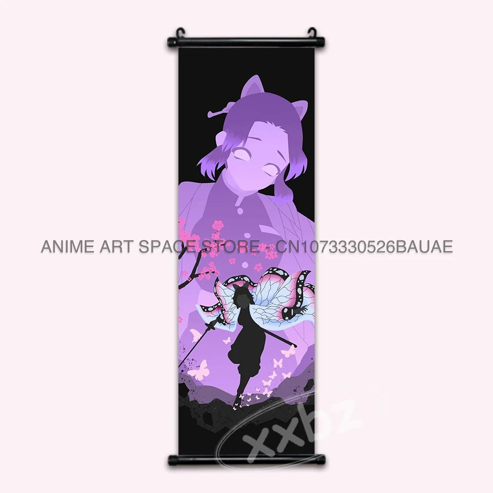 Demon Slayer Tomioka Giyuu Hanging Wall Art Scroll