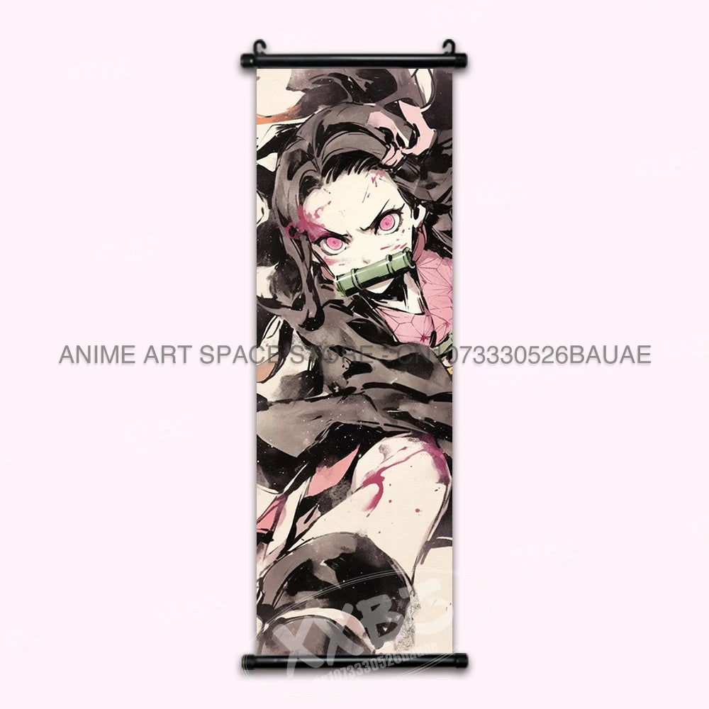 Demon Slayer Rengoku Kyoujurou Canvas Wall Art Scroll