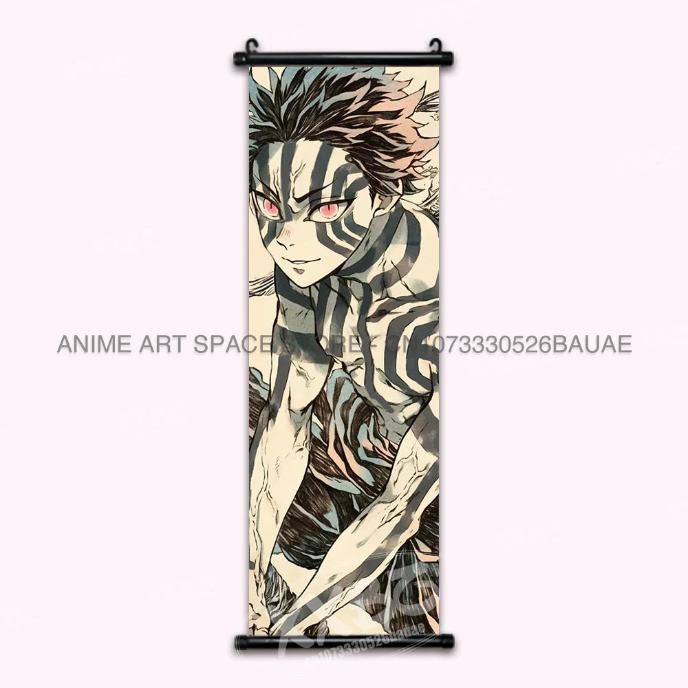 Demon Slayer Rengoku Kyoujurou Canvas Wall Art Scroll