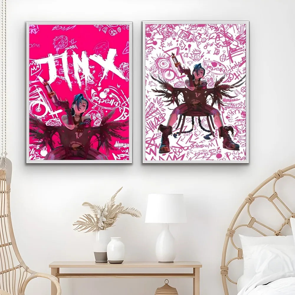 Arcane J-Jinx High-Quality Wall Art Poster