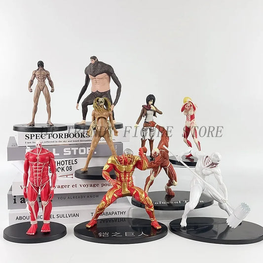 16cm Attack on Titan PVC Action Figures - Colossal & Armored Titans