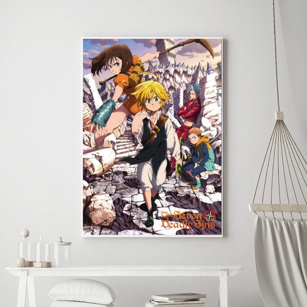 The Seven Deadly Sins Poster Print - Modern Wall Art