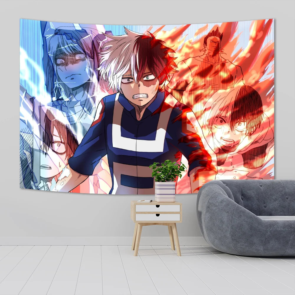 My Hero Academia Kawaii Wall Tapestry - Custom Anime Decor