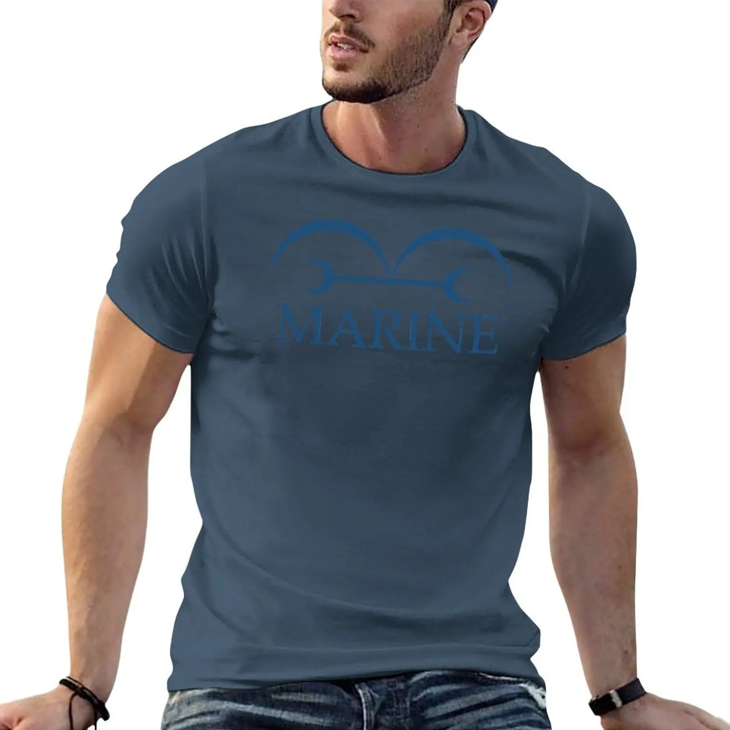 Marine Sports Fan Short Sleeve T-Shirt for Men