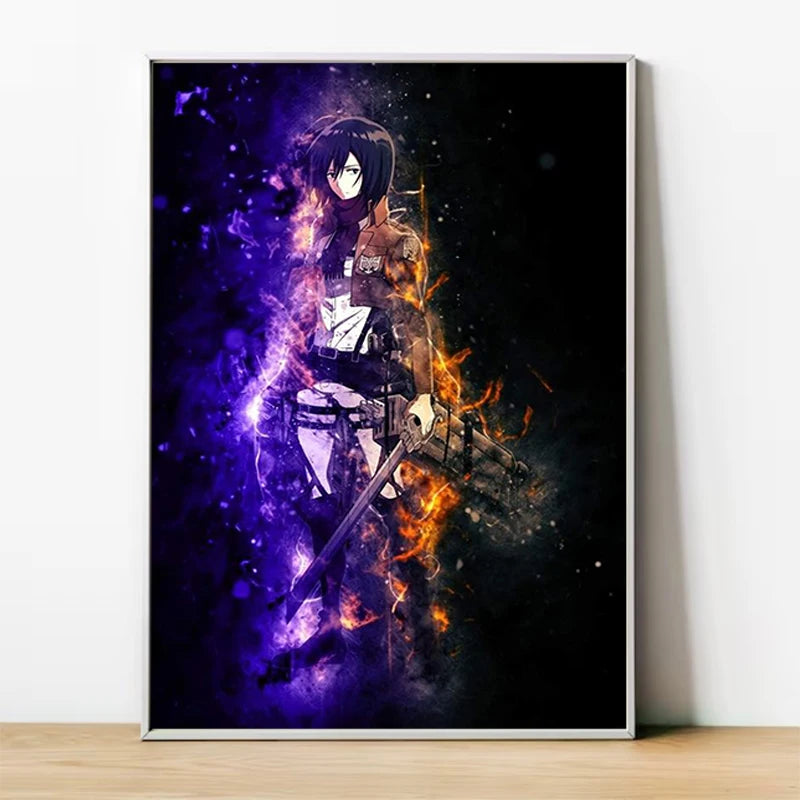 Attack on Titan Anime Canvas Art Poster - Custom Wall Decoration