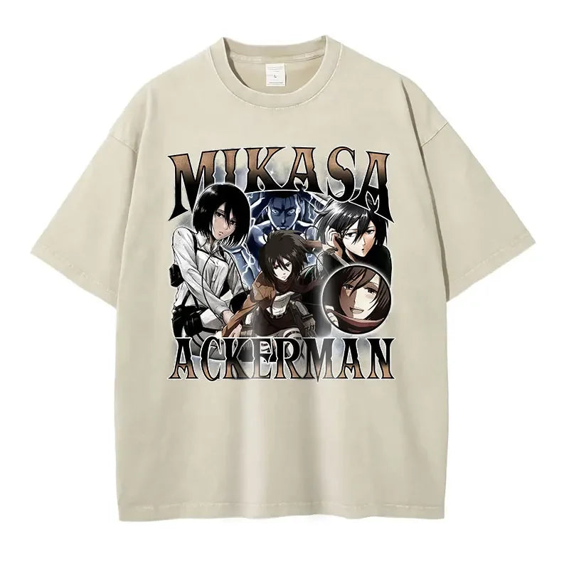 Anime Attack On Titan Oversized Vintage T-Shirt