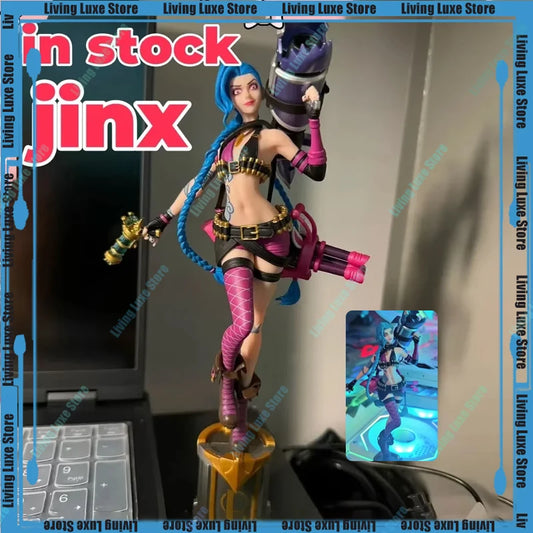 League of Legends Jinx 3D Figure Model - Anime Desk Ornament