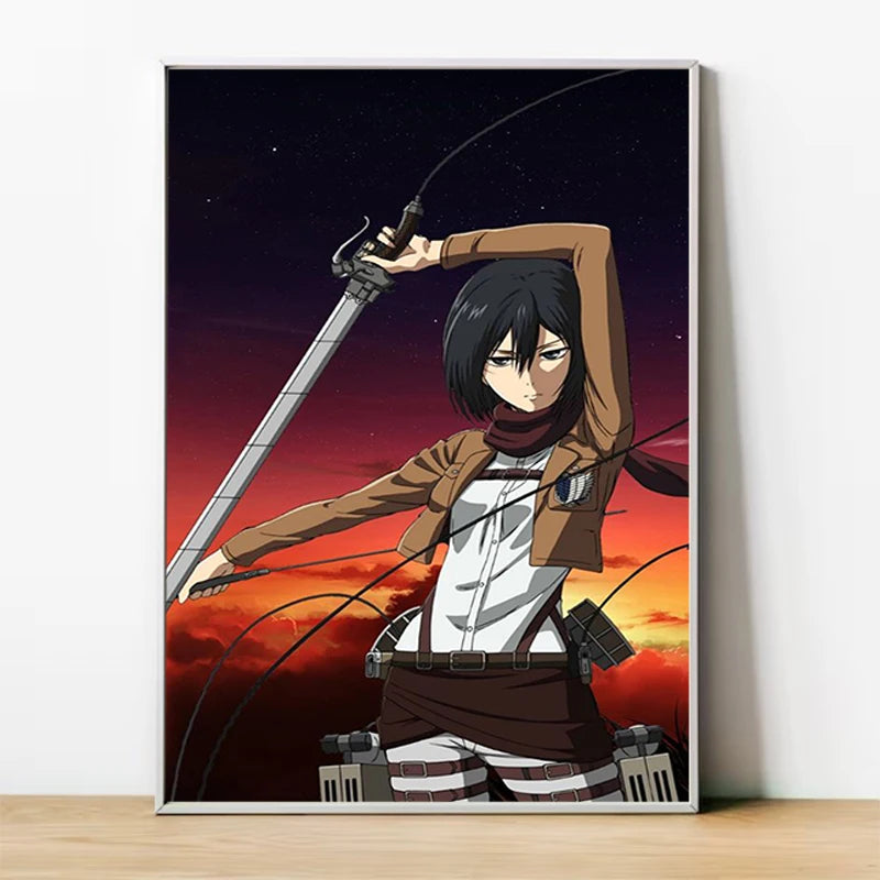 Attack on Titan Anime Canvas Art Poster - Custom Wall Decoration