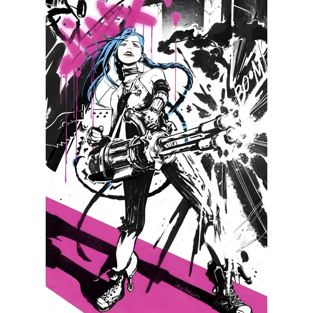 Arcane J-Jinx High-Quality Wall Art Poster