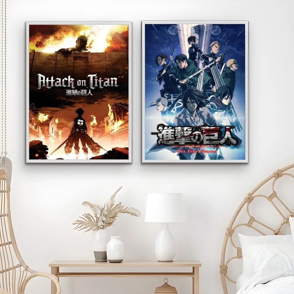 Anime Attack on Titan Poster - Waterproof Wall Art