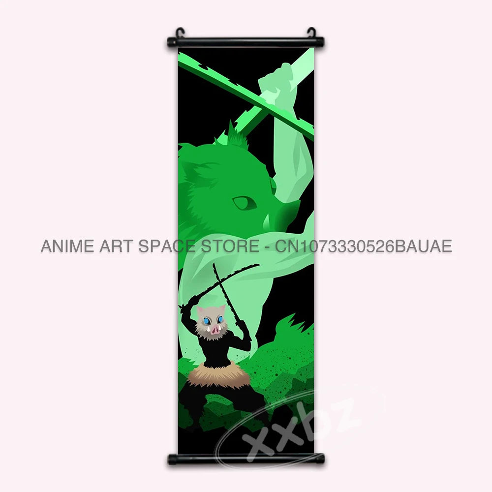 Demon Slayer Tomioka Giyuu Hanging Wall Art Scroll