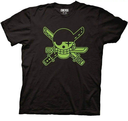 Men's Black Short Sleeve T-Shirt - Roronoa Jolly Roger